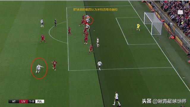  英超首次引入虚拟越位技术  